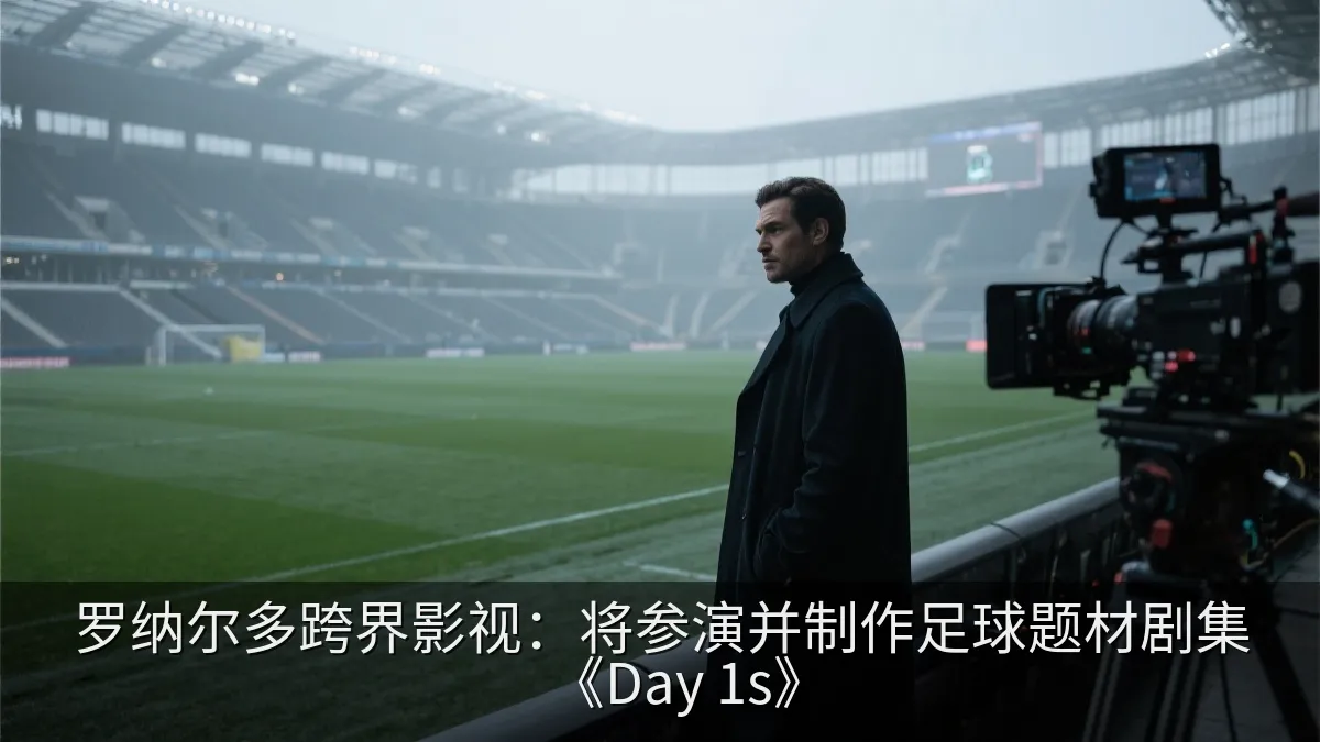 影视工作人员在足球场进行拍摄